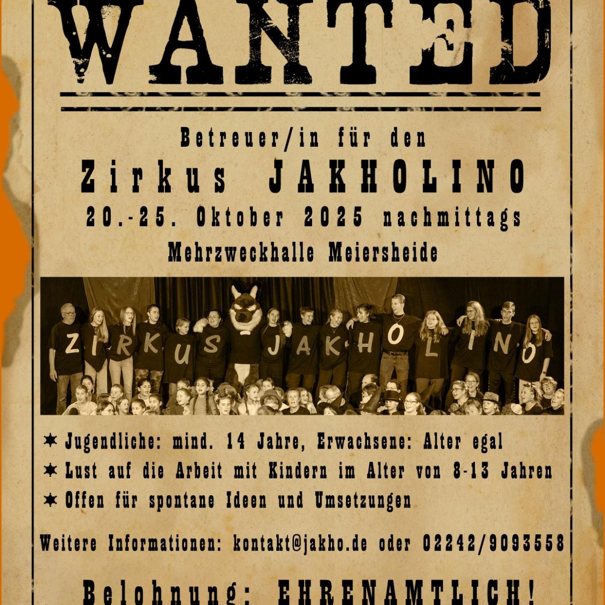 WANTED-Betreuersuche 2025